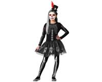 Muertos Halloween Jurkje Schedels Kind - thumbnail