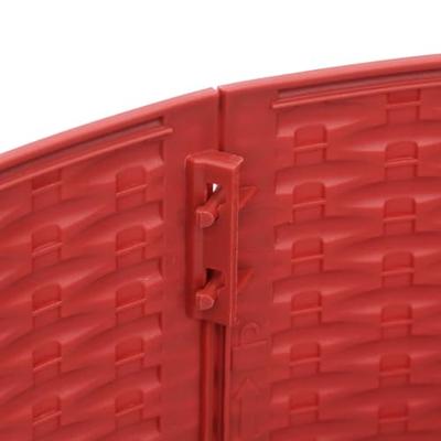 VidaXL Kerstboomrok ø56x23 cm kunststof rood