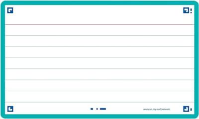 Flashcard Oxford 2.0 75x125mm 80 vel 250gr lijn mint Flashcard Oxford 2.0 75x125mm 80 vel 250gr lijn mint