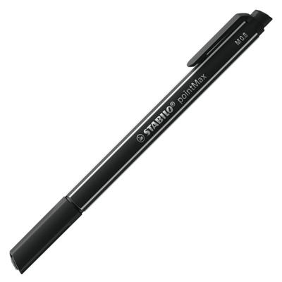Stabilo pointmax - hardtip fineliner - zwart (488/46) - thumbnail