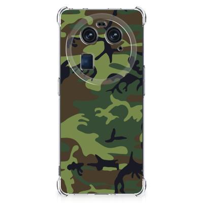 OPPO Find X6 Doorzichtige Silicone Hoesje Army Dark