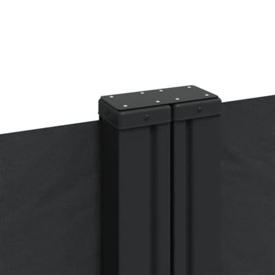 Windscherm uittrekbaar 160x1200 cm zwart Windscherm uittrekbaar 160x1200 cm zwart