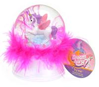 Dream Horse sneeuwbol eenhoorn met veren en licht - thumbnail
