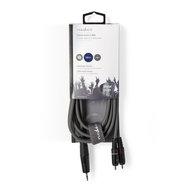 Nedis Stereo-Audiokabel | 3,5 mm Male naar 2x RCA Male | 1.5 m | 1 stuks - COTH22200GY15 COTH22200GY15 - thumbnail