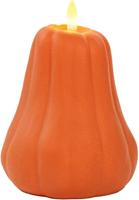 LED Kaars Pompoen Oranje 11,5cm - thumbnail