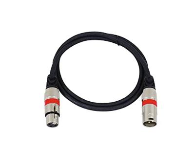 OMNITRONIC XLR Cable 3-pin 1m bk/rd
