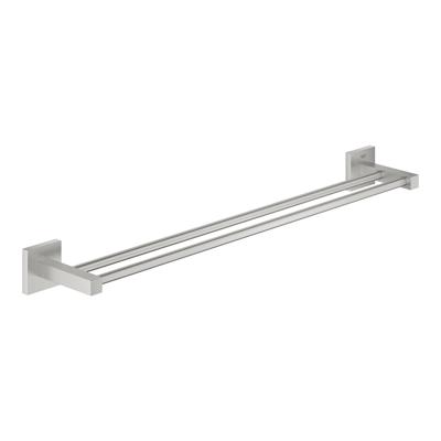 Dubbele Handdoekhouder GROHE Start Cube 600 Mm, Supersteel Dubbele Handdoekhouder GROHE Start Cube 600 Mm, Supersteel