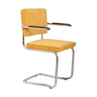 Zuiver Ridge Rib Kink armstoel Yellow - thumbnail