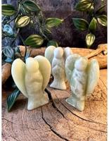 Jade Serpentijn Staande Engel Zelfliefde Hartchakra Reinigende Werking - thumbnail