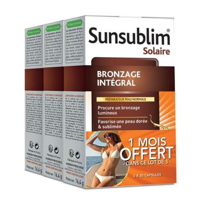 Nutreov Sunsublim Normale Huid Integraal Bruinen Capsules Triopack 90Capsules