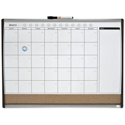 Whiteboard Nobo magnetische planner met prikbord van kurk 58,5x43cm | 6 stuks Whiteboard Nobo magnetische planner met prikbord van kurk 58,5x43cm | 6 stuks