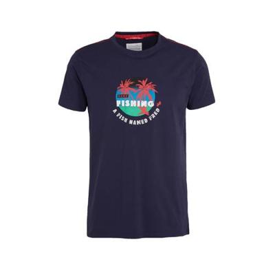 A fish named Fred T-shirt met biologisch katoen donkerblauw