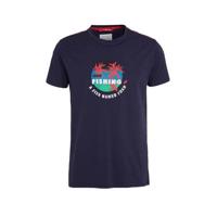 A fish named Fred T-shirt met biologisch katoen donkerblauw - thumbnail