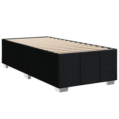 Boxspring met matras stof zwart 100x200 cm - thumbnail