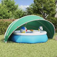 VidaXL Pooldome blauw 500 x 500 x 236 cm 185t polyester met pu-coating - thumbnail