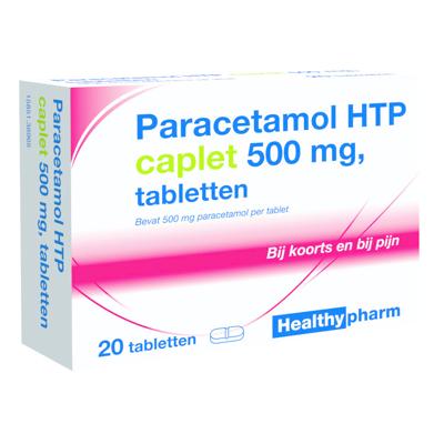 Healthypharm Paracetamol caplet 500 20 Tabletten