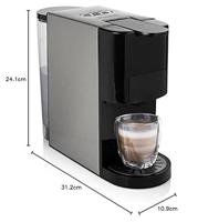 Princess 249451 01.249451.01.001 Capsulemachine Zilver, Zwart Nespresso - thumbnail