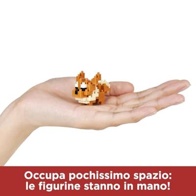 Set van 6 stenen figuren - BANDAI - NANOBLOCK - Pokémon-pakket van het normale type