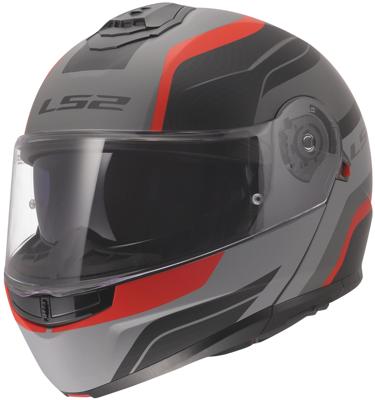 LS2 opklaphelm "ff908 strobe ii monza" helmets ff908 strobe monza black/grey/red xl