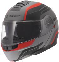 LS2 opklaphelm "ff908 strobe ii monza" helmets ff908 strobe monza black/grey/red xl - thumbnail