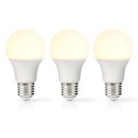 Nedis LED-Lamp E27 | A60 | 4.9 W | 470 lm | 2700 K | 3 stuks | 1 stuks - LBE27A601P3 LBE27A601P3 - thumbnail