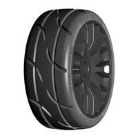 GRP GT-T03 Revo - XB1 UltraSoft - Mounted On New Flex Black Wheel - 1 Pair - thumbnail
