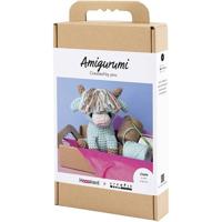 Creativ Company Hobbyset amigurumi, koe, beige, mint, 1 doos - thumbnail