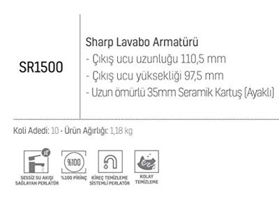 Wastafelkraan BWS Sharp Mengkraan Chroom