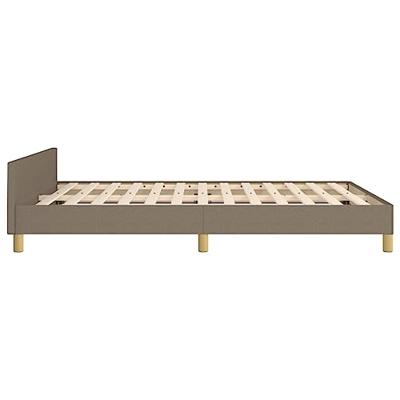 Bedframe zonder matras stof taupe 140x200 cm Bedframe zonder matras stof taupe 140x200 cm