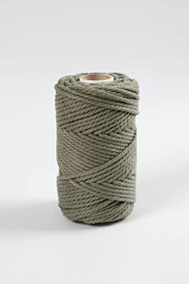 Creativ Company Macramé koord, l: 55 m, d 4 mm, mosgroen, 330 gr/ 1 rol Creativ Company Macramé koord, l: 55 m, d 4 mm, mosgroen, 330 gr/ 1 rol
