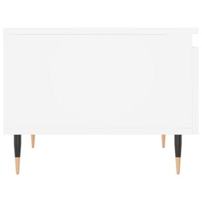 Salontafels 2 st 50x46x35 cm bewerkt hout wit