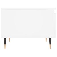 Salontafels 2 st 50x46x35 cm bewerkt hout wit - thumbnail