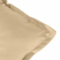 Tuinbankkussen 100x50x7 cm stof gemleerd beige - thumbnail