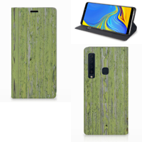 Samsung Galaxy A9 (2018) Book Wallet Case Green Wood - thumbnail