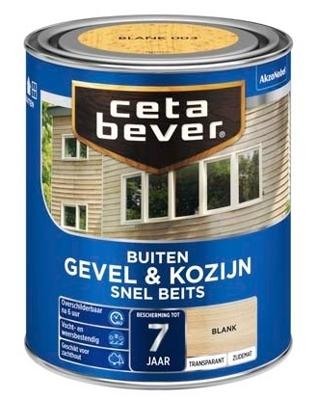 Cetabever Gevel en Kozijn Snel Beits Transparant Zijdemat - Teak