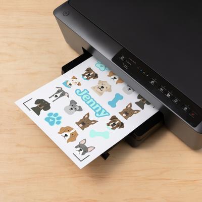 Cricut Sticker Set Waterproof A4 Folieset Snijbreedte 29.7 cm Wit