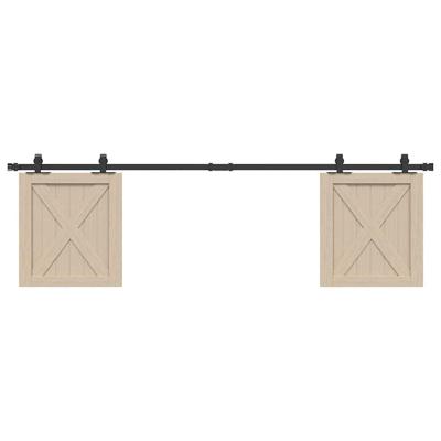 VidaXL Ophangset voor schuifdeur 183 cm koolstofstaal VidaXL Ophangset voor schuifdeur 183 cm koolstofstaal