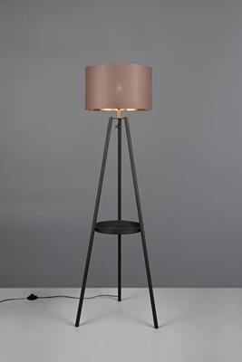 Trio Staande vloerlampColette zwart met taupe kap - R41561032