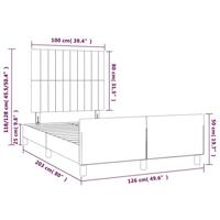 Bedframe zonder matras 120x200 cm stof zwart - thumbnail