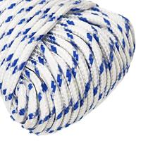 VidaXL Boot touw 3 mm 50 m polypropyleen wit - thumbnail