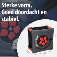 Brennenstuhl Professional Bouwplaats kabelhaspel | KA 3100 5 | IP44 | 33m | H07RN-F 3G1.5 - 9201330110 - thumbnail