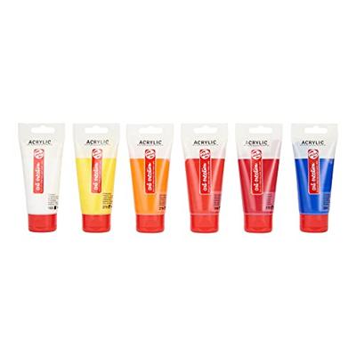 Talens Art Creation acrylverf tube van 75 ml, set van 12 tubes in geassorteerde kleuren