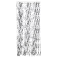VidaXL Vliegengordijn 90x220 cm chenille licht- en donkergrijs - thumbnail