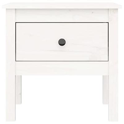 Bijzettafels 2 st 50x50x49 cm massief grenenhout wit Bijzettafels 2 st 50x50x49 cm massief grenenhout wit