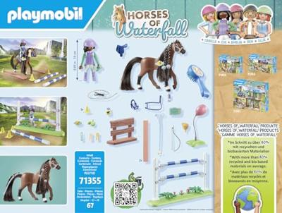 PLAYMOBIL World of Horses Zoe en Blaze speelset 71355