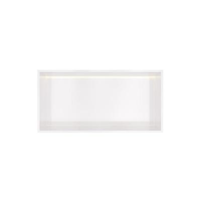 Hotbath &MORE Inbouwbox of inbouwnis - 30x60x10 - with LED IP44 - Mat wit BOX060LWH