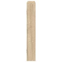 Wandschap 43x9x60 cm bewerkt hout sonoma eikenkleurig - thumbnail