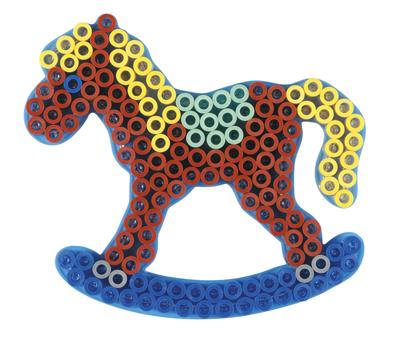 Hama strijkkralenbordje maxi hobbelpaard