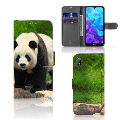 Huawei Y5 (2019) | Telefoonhoesje | Met pasjeshouder | Panda