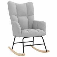 Schommelstoel stof wolk grijs - thumbnail